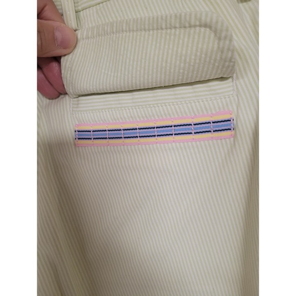 Peter Millar Women's Pima Cotton Striped Bermuda Shorts Sz 8 - Casual Preppy - Picture 4 of 4